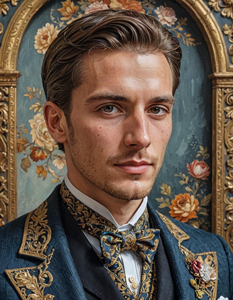 Detailed Portrait in Sci-Fi Style