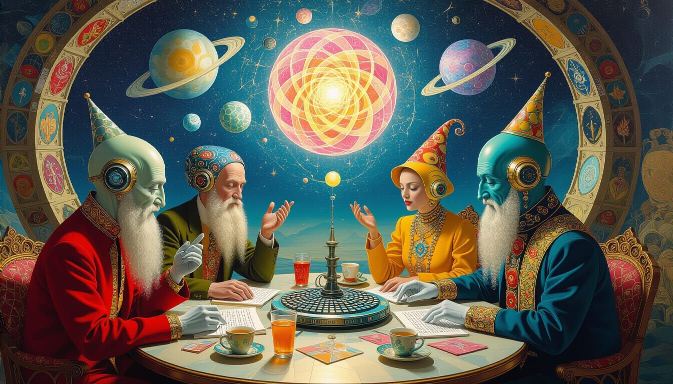 Psychedelic Utopia: Sacred Geometry in Hieronymus Bosch Styl...