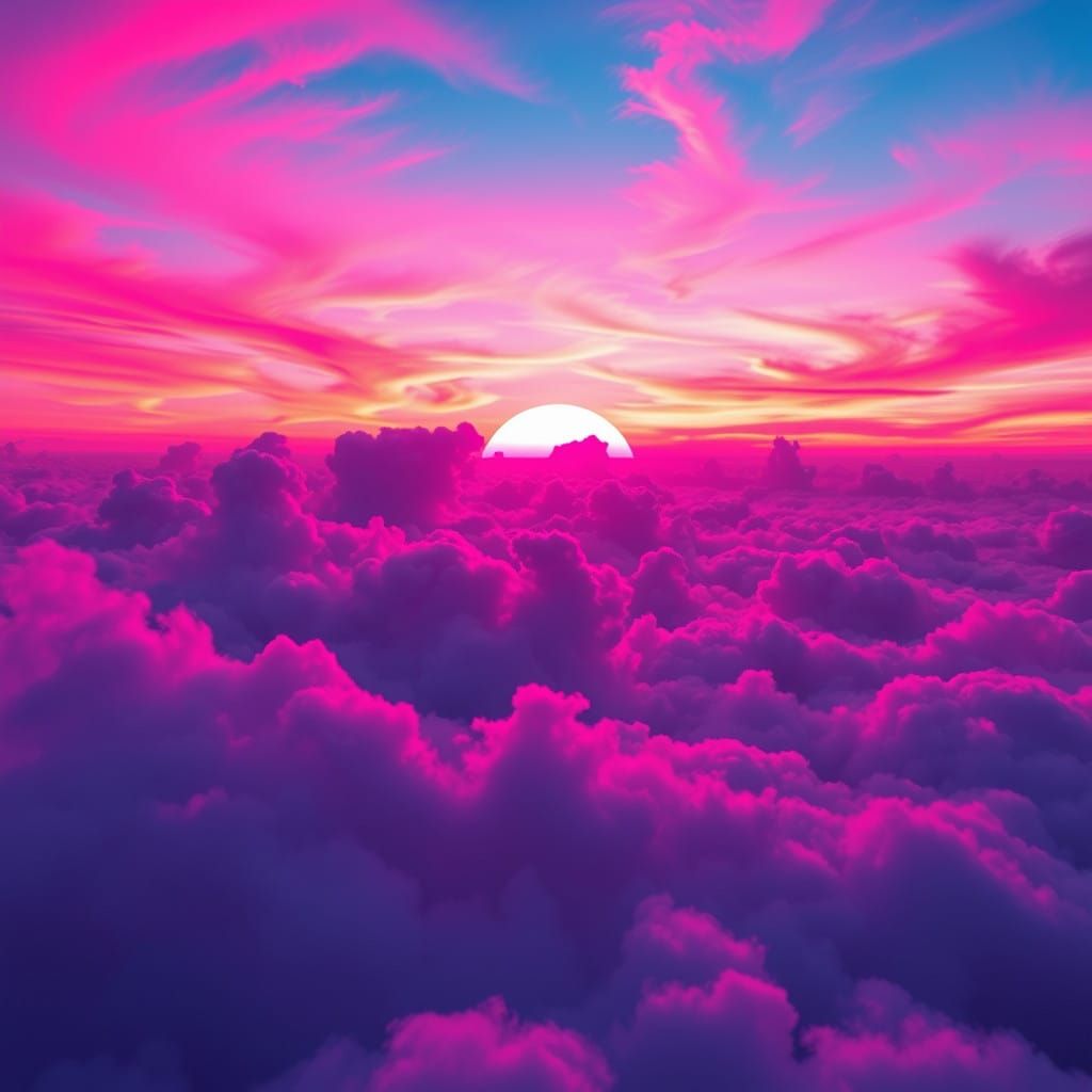 Electric Dreamscape at Dusk