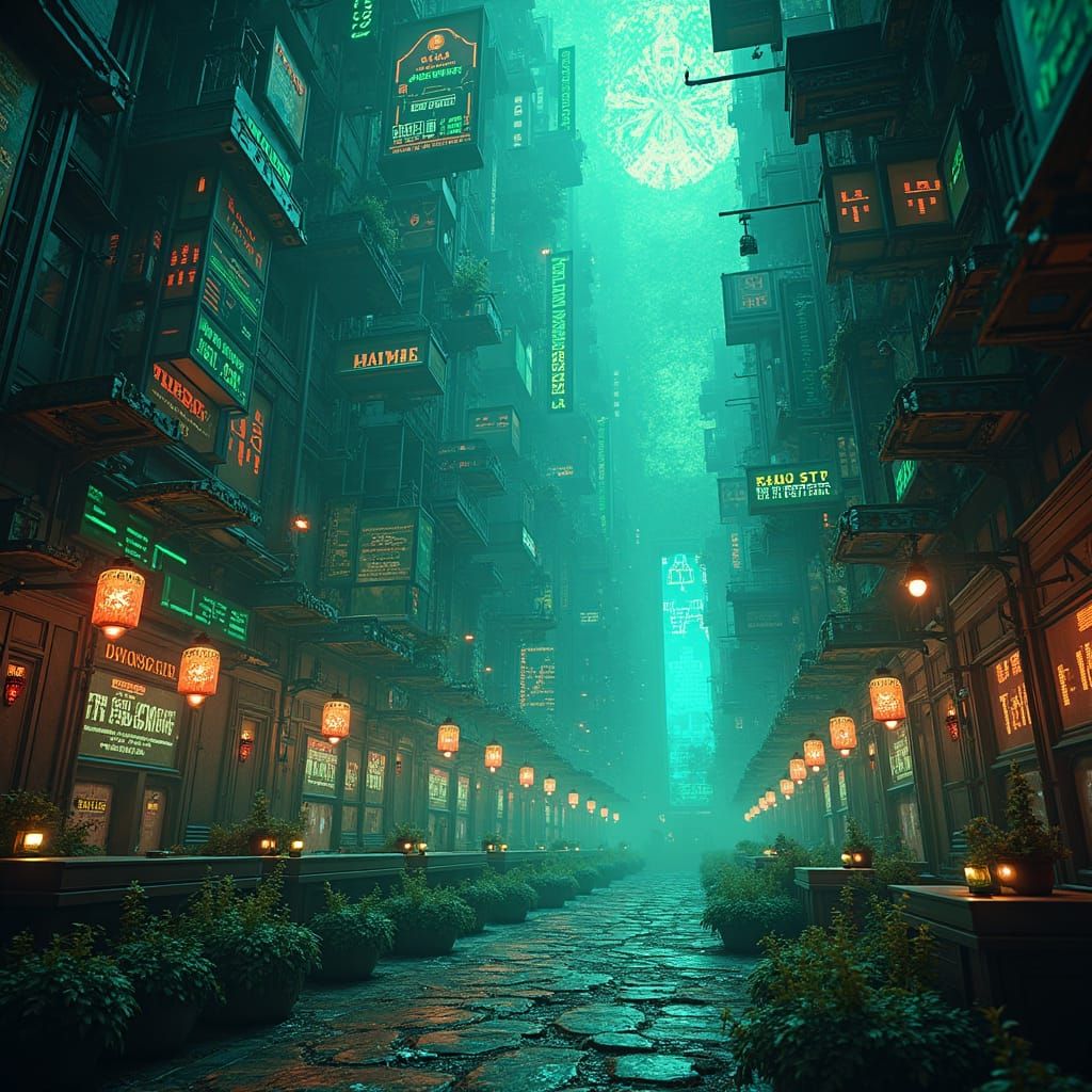 Vibrant Crypto Realm in High Resolution