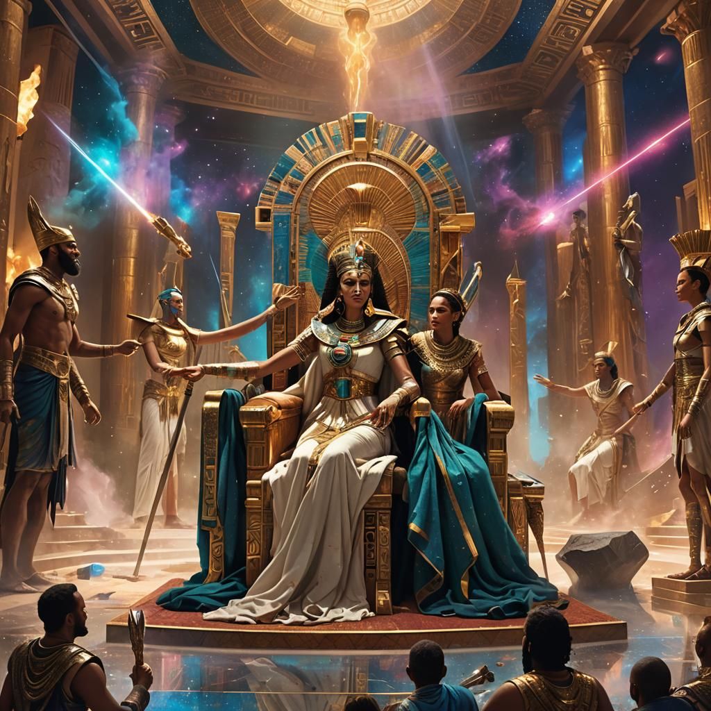Cleopatra and Moses in Sci-Fi Space Opera