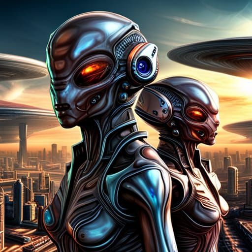 Alien Cyborgs on Future Prison Planet