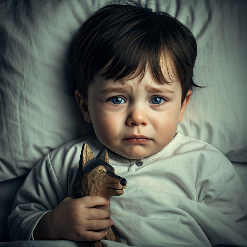 A Pale Prince's Lament: Medieval Boy's Descent into Sorrow