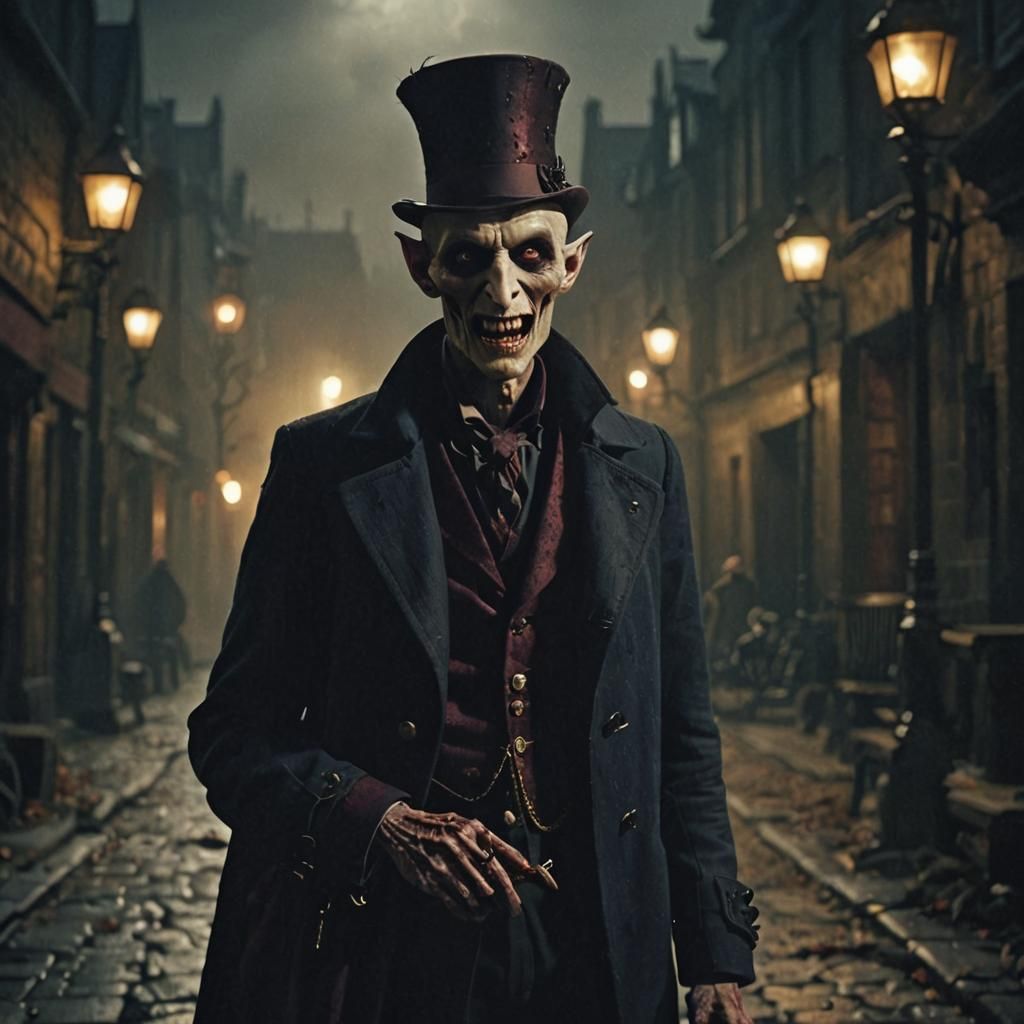 Vampire Portrait in Cinematic Gothic Style