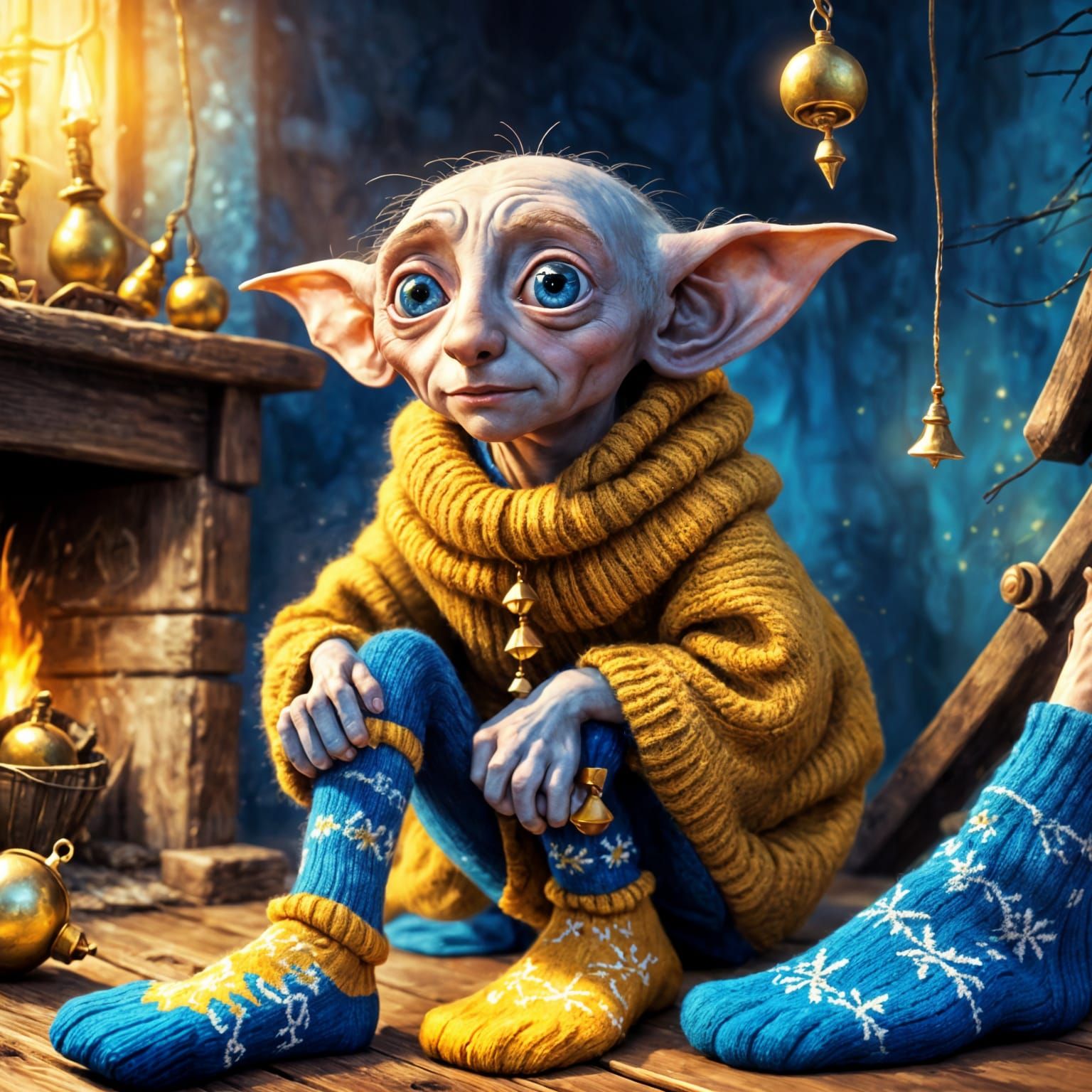 Dobby the House Elf in Woolen Socks