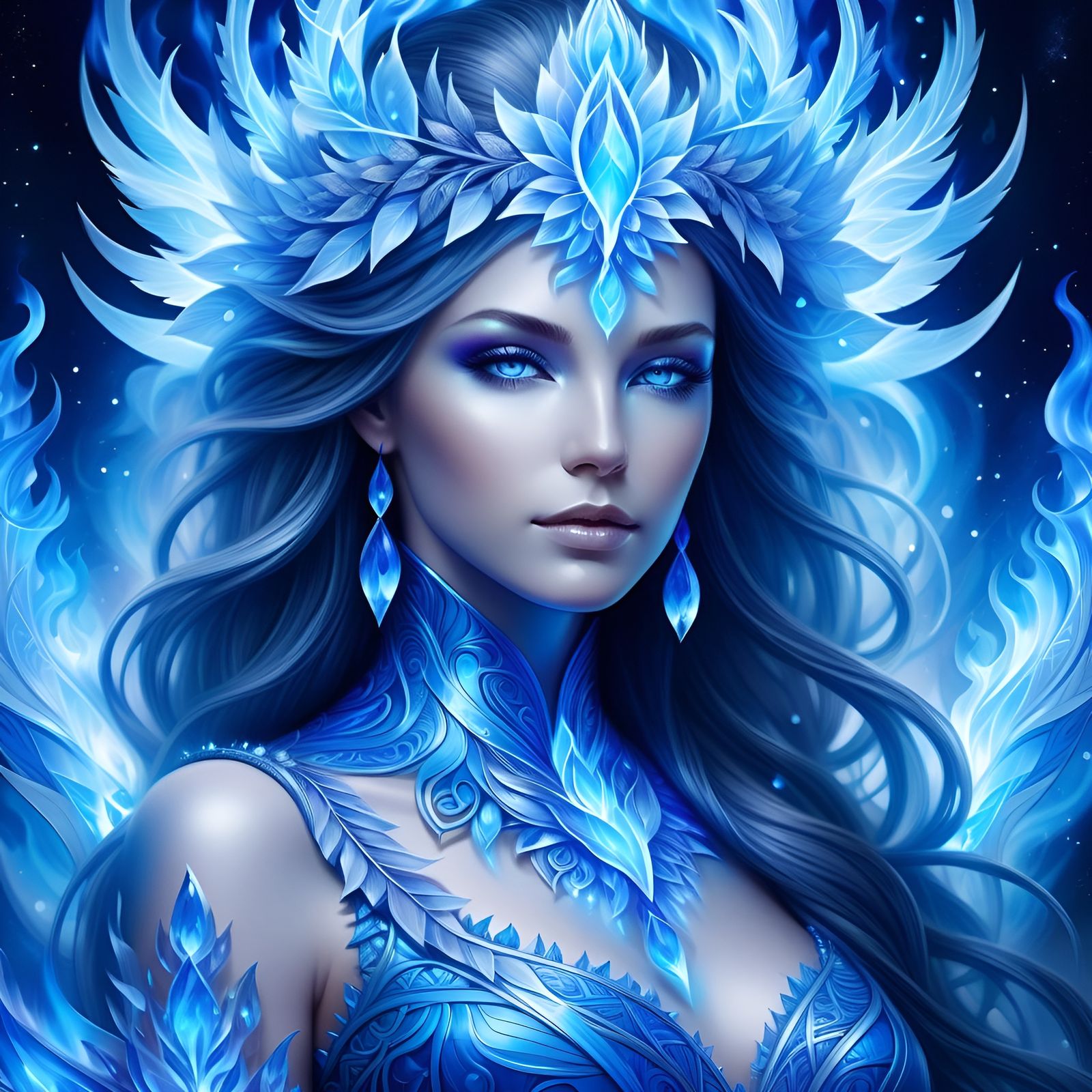 Blue Fire Goddess 2