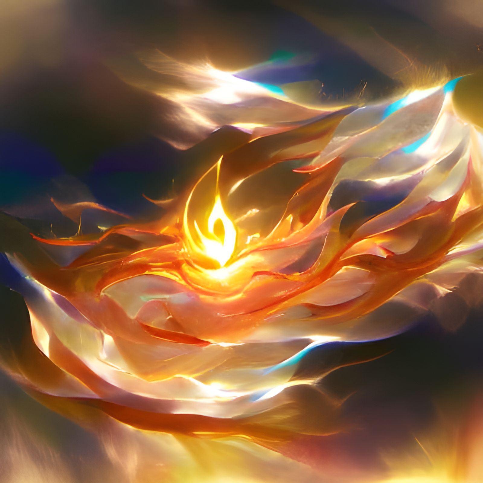 Eternal Flames: A Digital Art Illustration