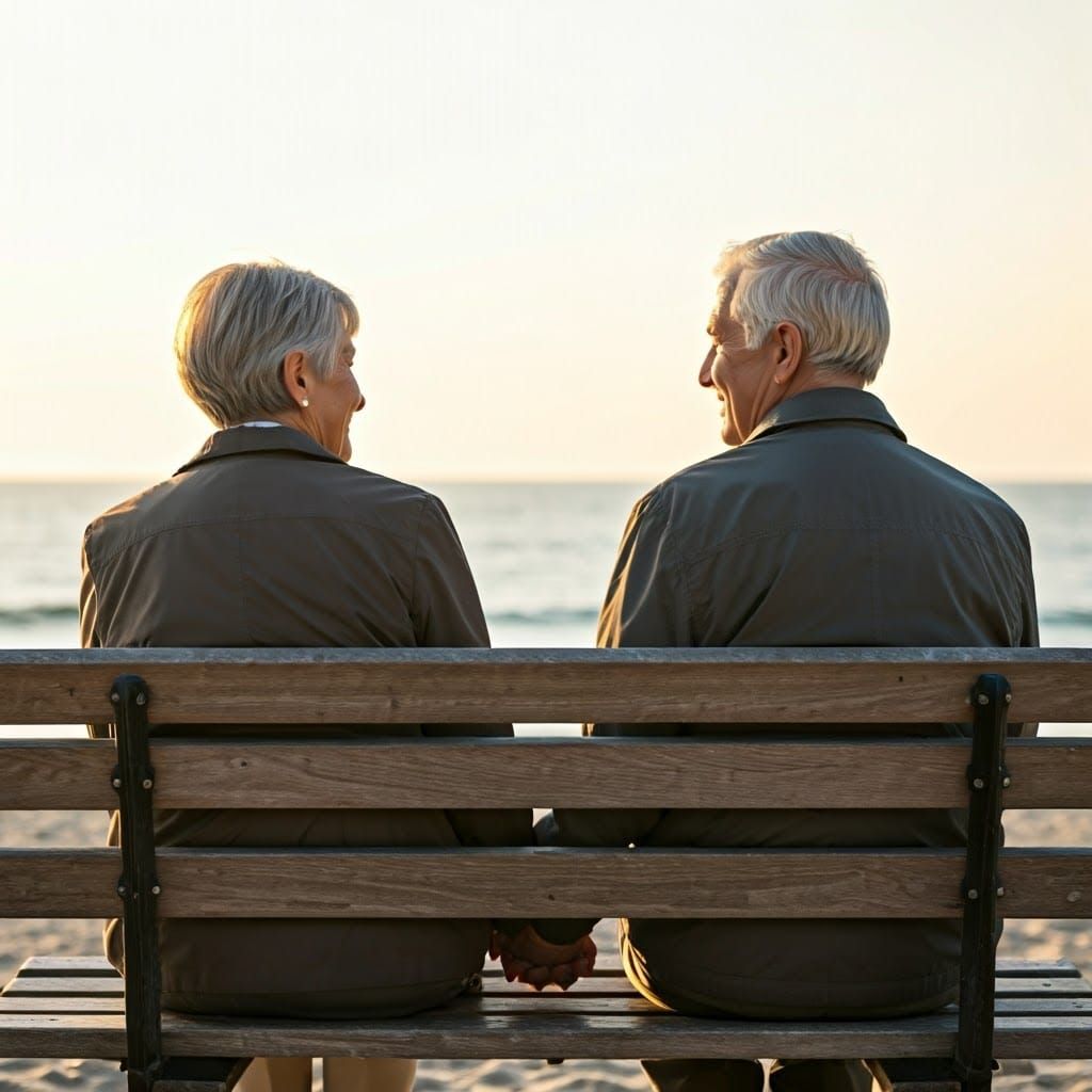 Love at Sunrise on a Serene Beach