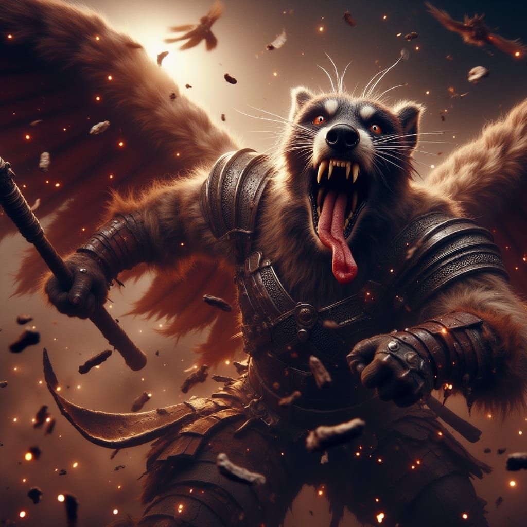 Hell Hounds in Epic Battle