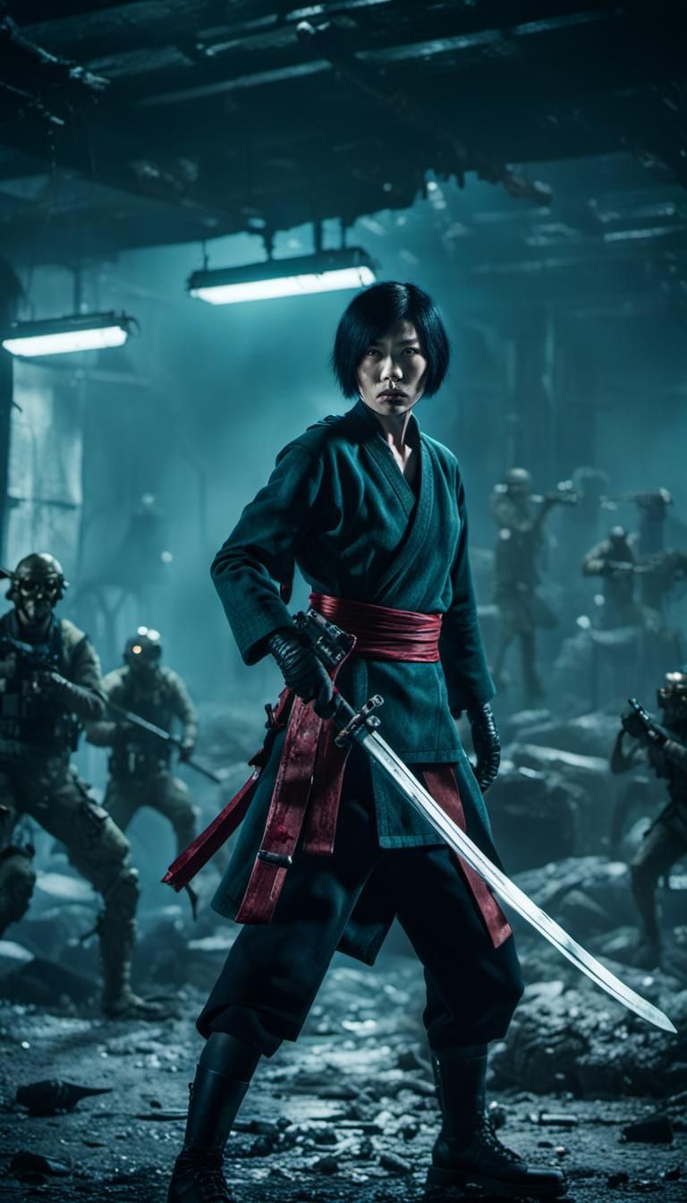 Ada Wong Exterminates Mutants in Horror Base