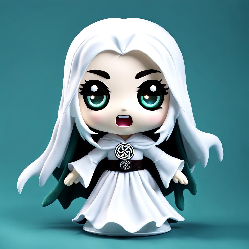Cute Plush Chibi Toy of a Celtic Banshee