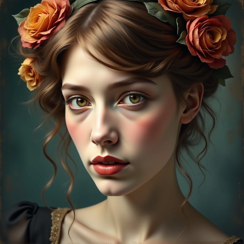 Woman's Face Concept Art in Dynamic Lighting