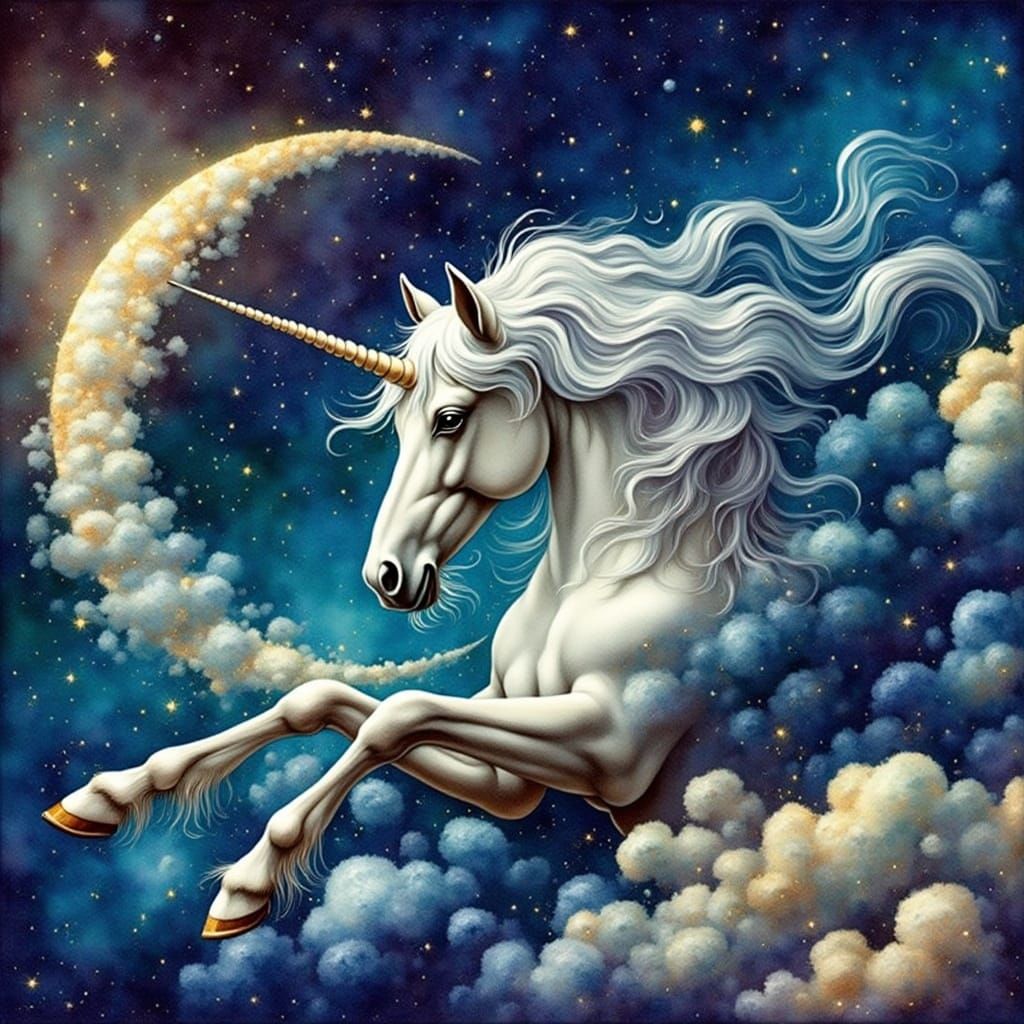 Blue moon unicorn