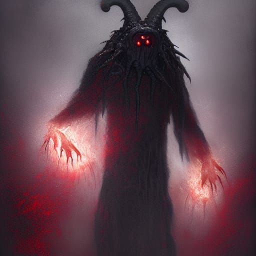 Detailed Dark Bogeyman Inspired by Lovecraft, Unreal Engine