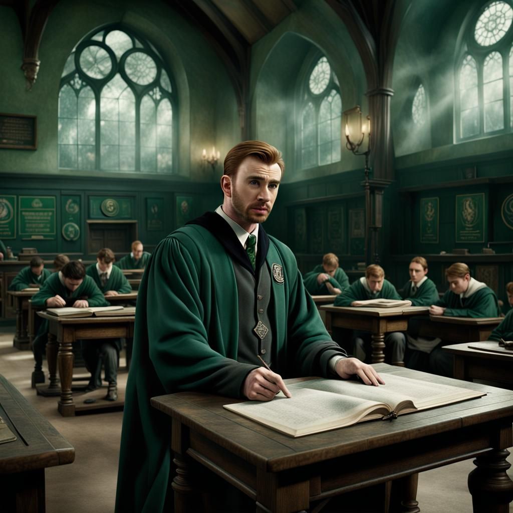 Slytherin Chris Evans in Divination Classroom