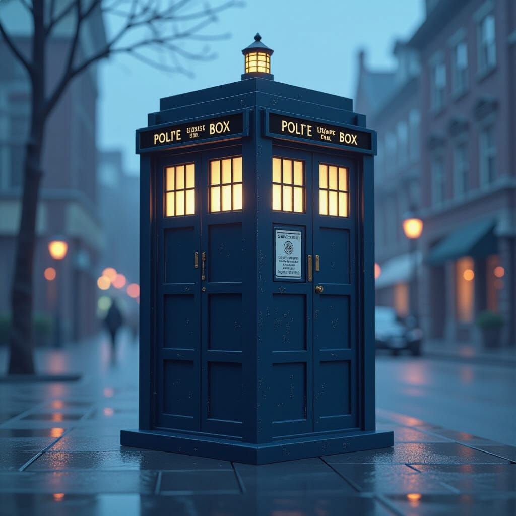 TARDIS Materializing: Digital Art Inspired by Masters