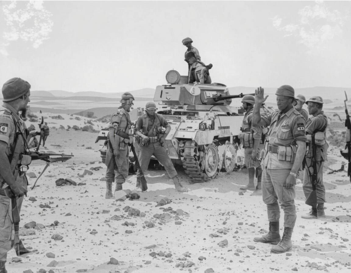 Afrika Korps Surrender in Libyan Desert, Realism Style