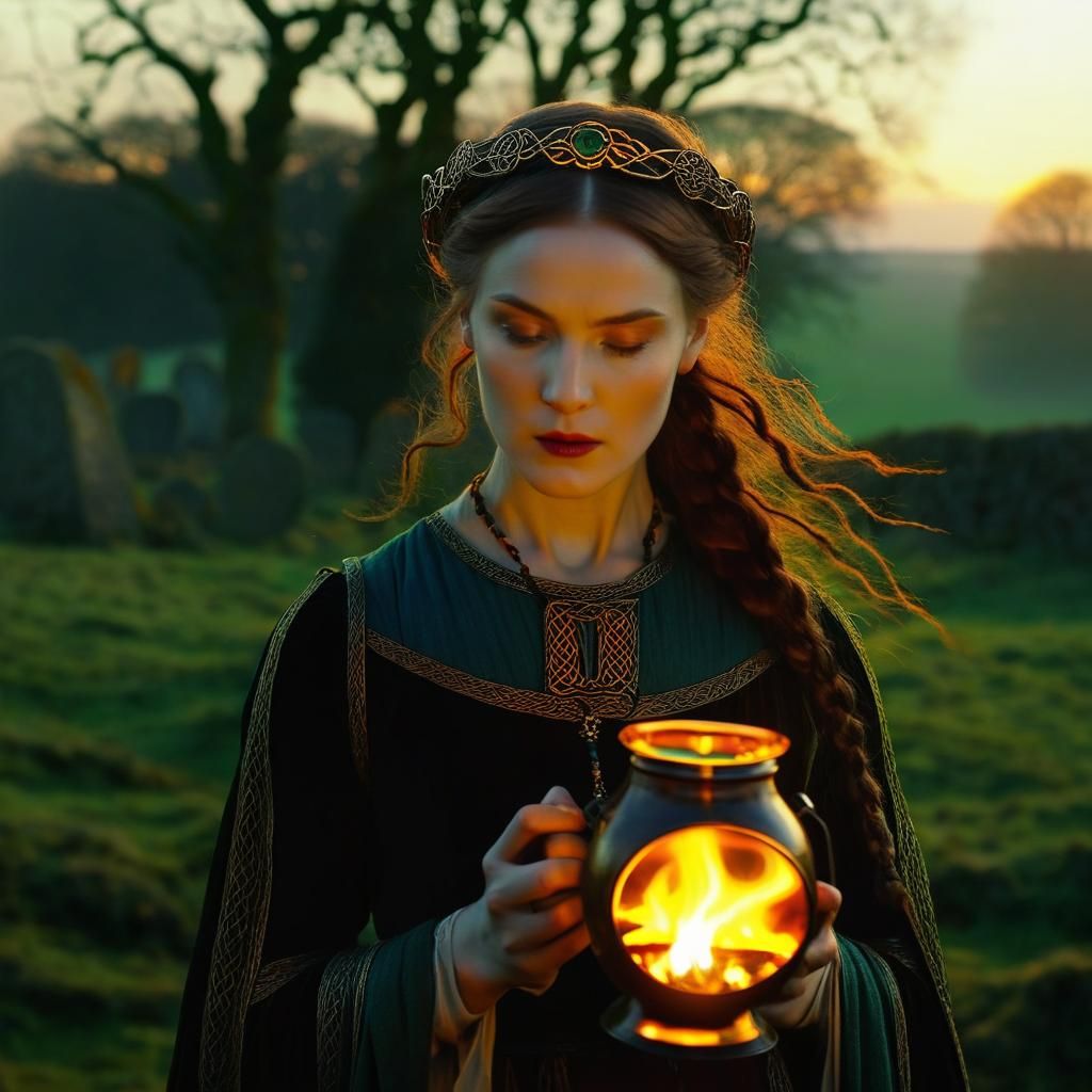 Samhain Festival: Celtic Spirits in Pre-Raphaelite Style