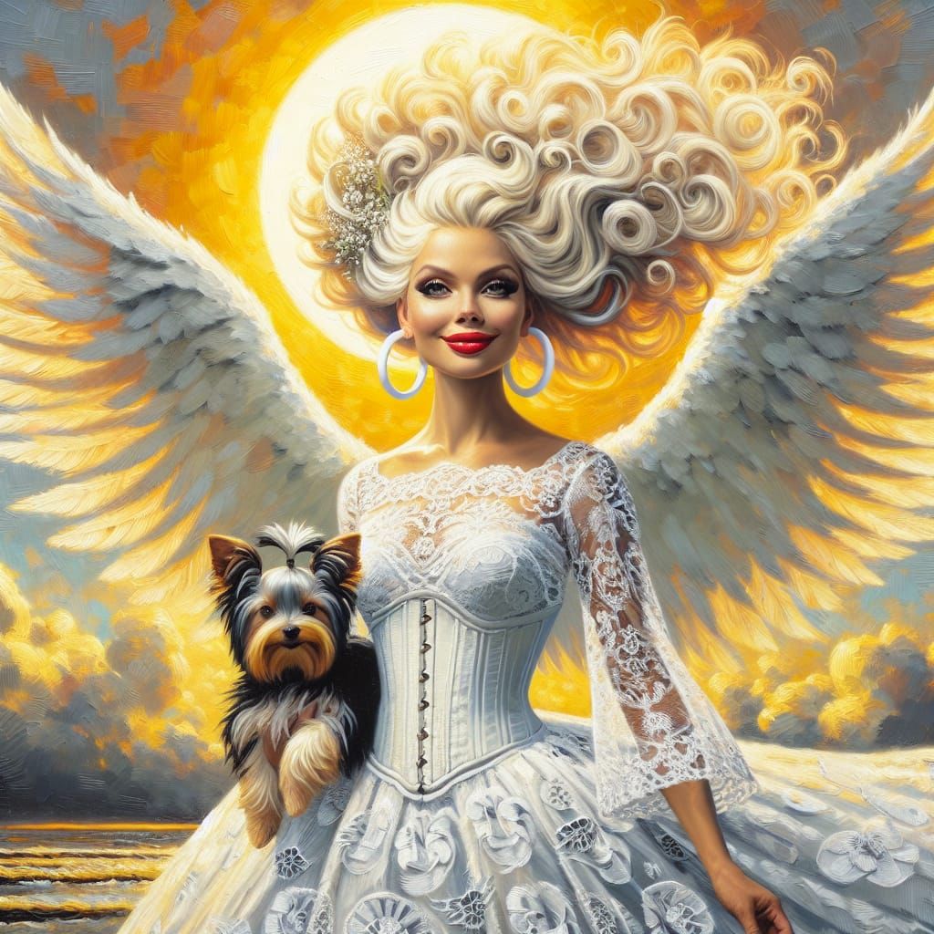 the background at Heavens Golden Gates, nearly sunset, . Bea...