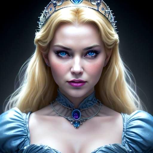 Sinister Queen Cinderella Portrait in HDR