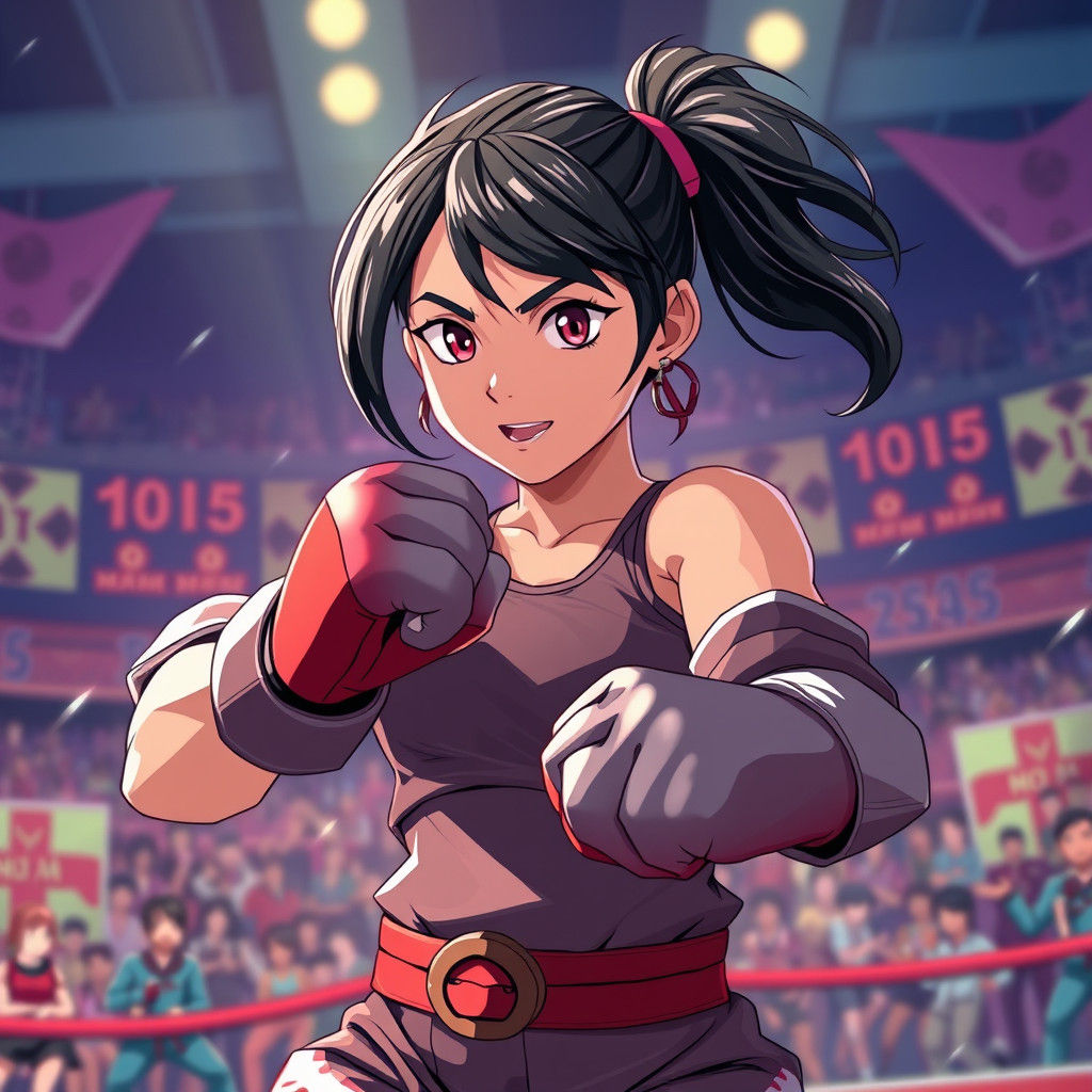 Palauan Girl Champion in Anime Fighting Tournament