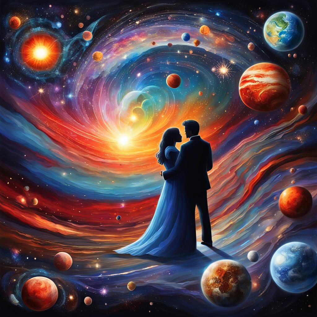 Cosmic True Love Eternal Embrace