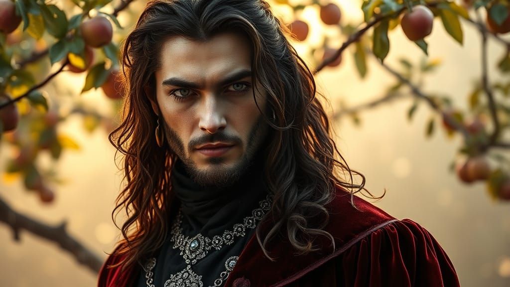 Captivating Portrait of a Handsome Man in 19th Century Style