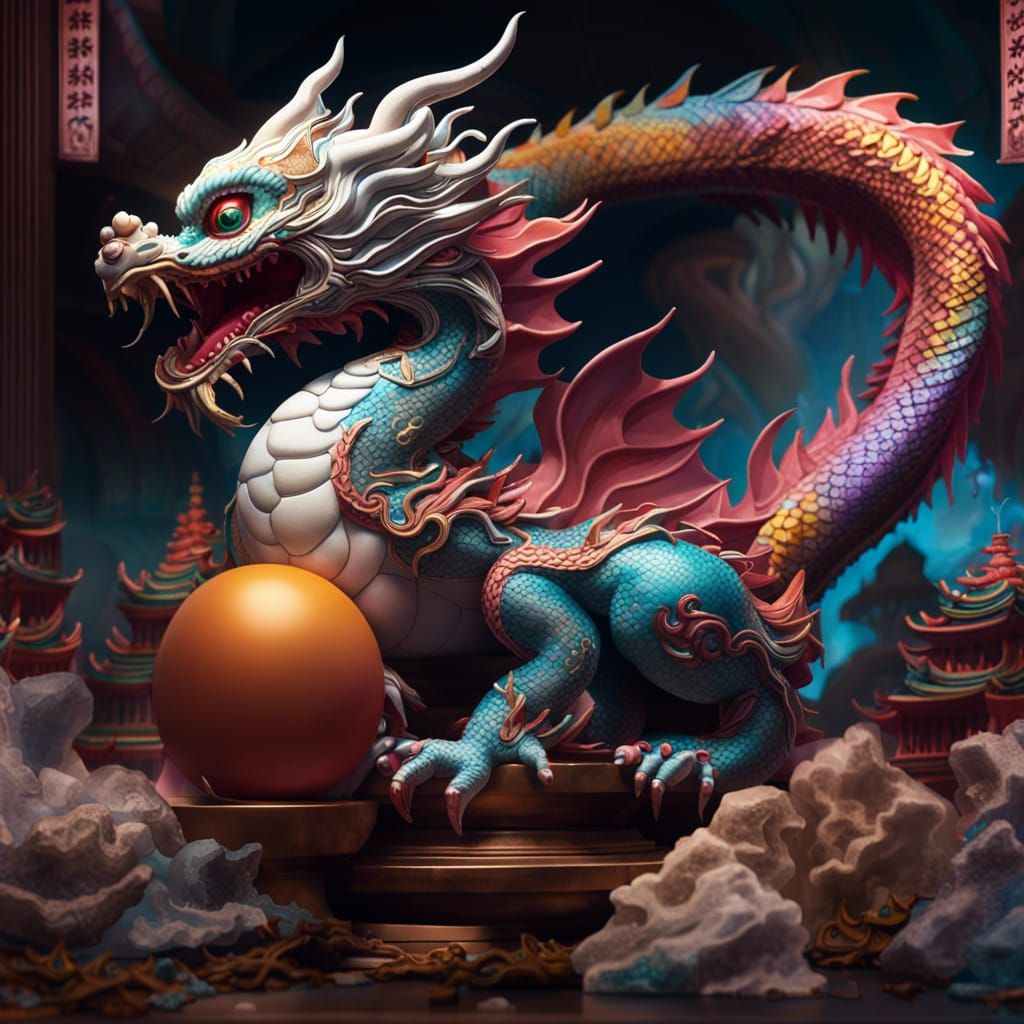 Baby Cloud Dragons Hatching at Samurai Temple