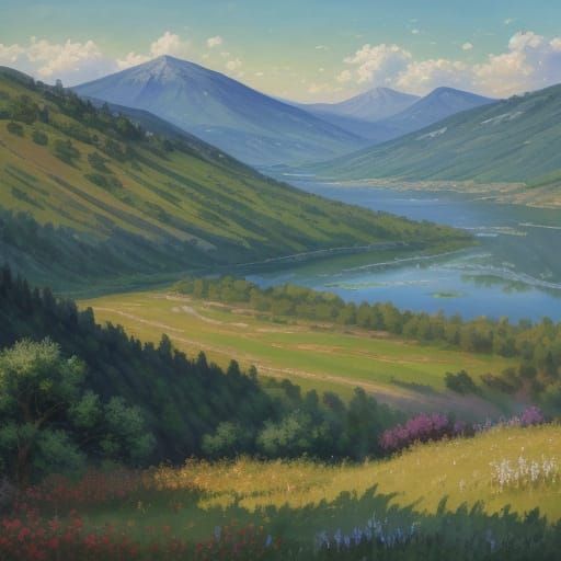 Impressionist Masterpiece: Majestic Prespa Lakes