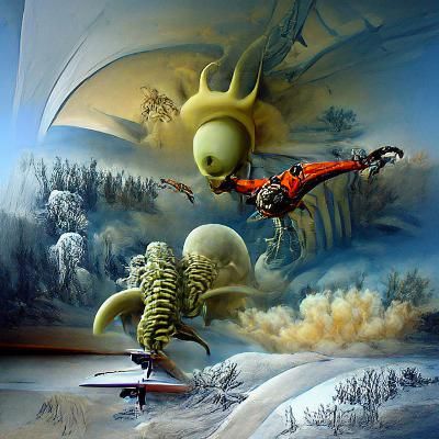 Astronaut's Sinister Flight to the Sun in Brutalist Horror