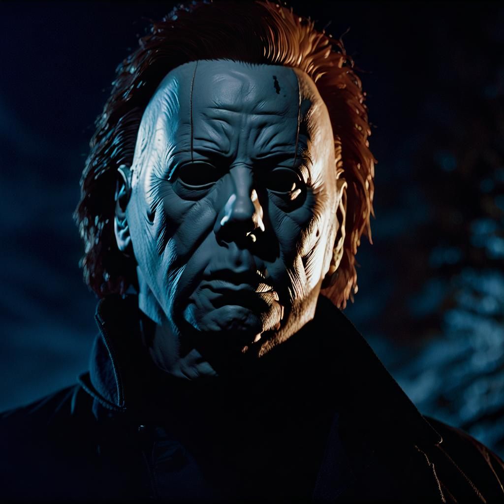 Michael Myers in Moody Halloween Scene