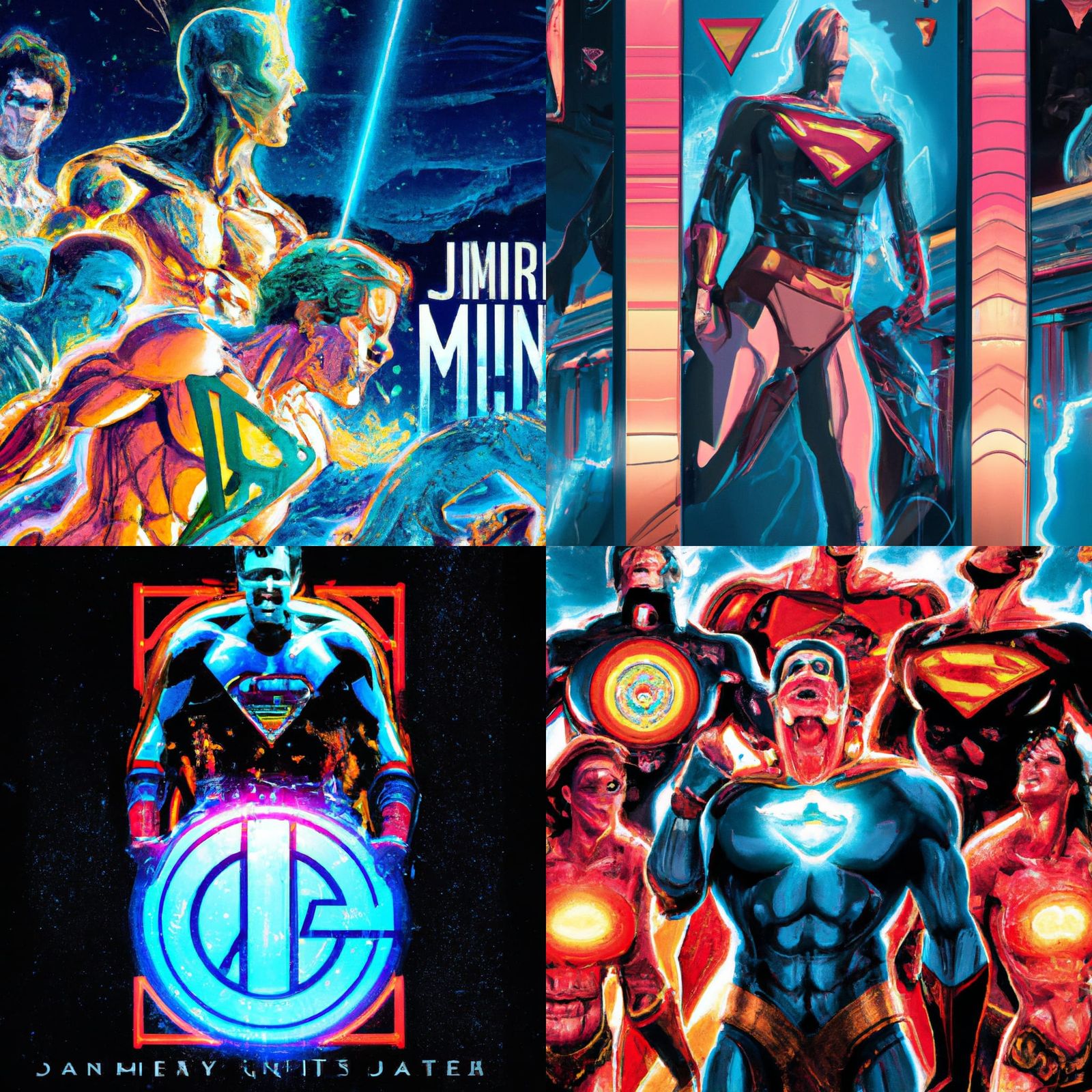 Justice League: Retro Comic Book Art