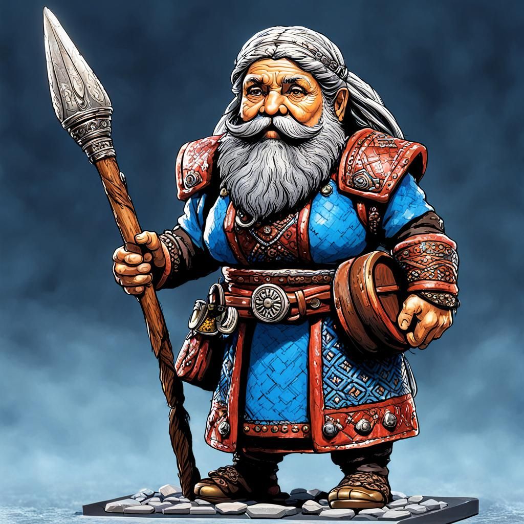 Ambassador Hudora Windmail, bearded dwarf woman