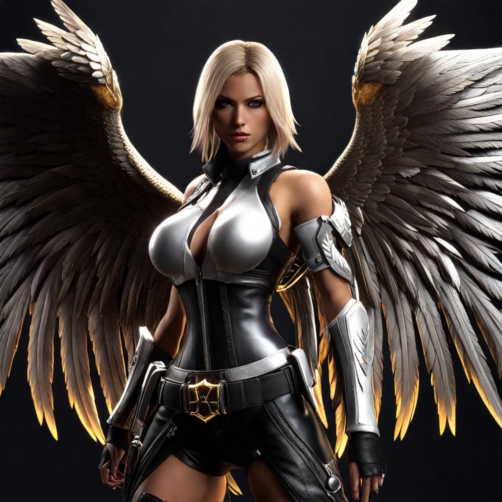 Badass Angel Rendered in Unreal Engine