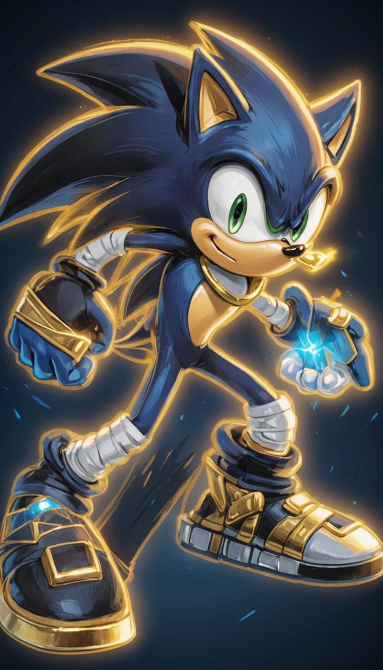 Sonic as Kingdom Hearts Hero in Unreal Engine Style
