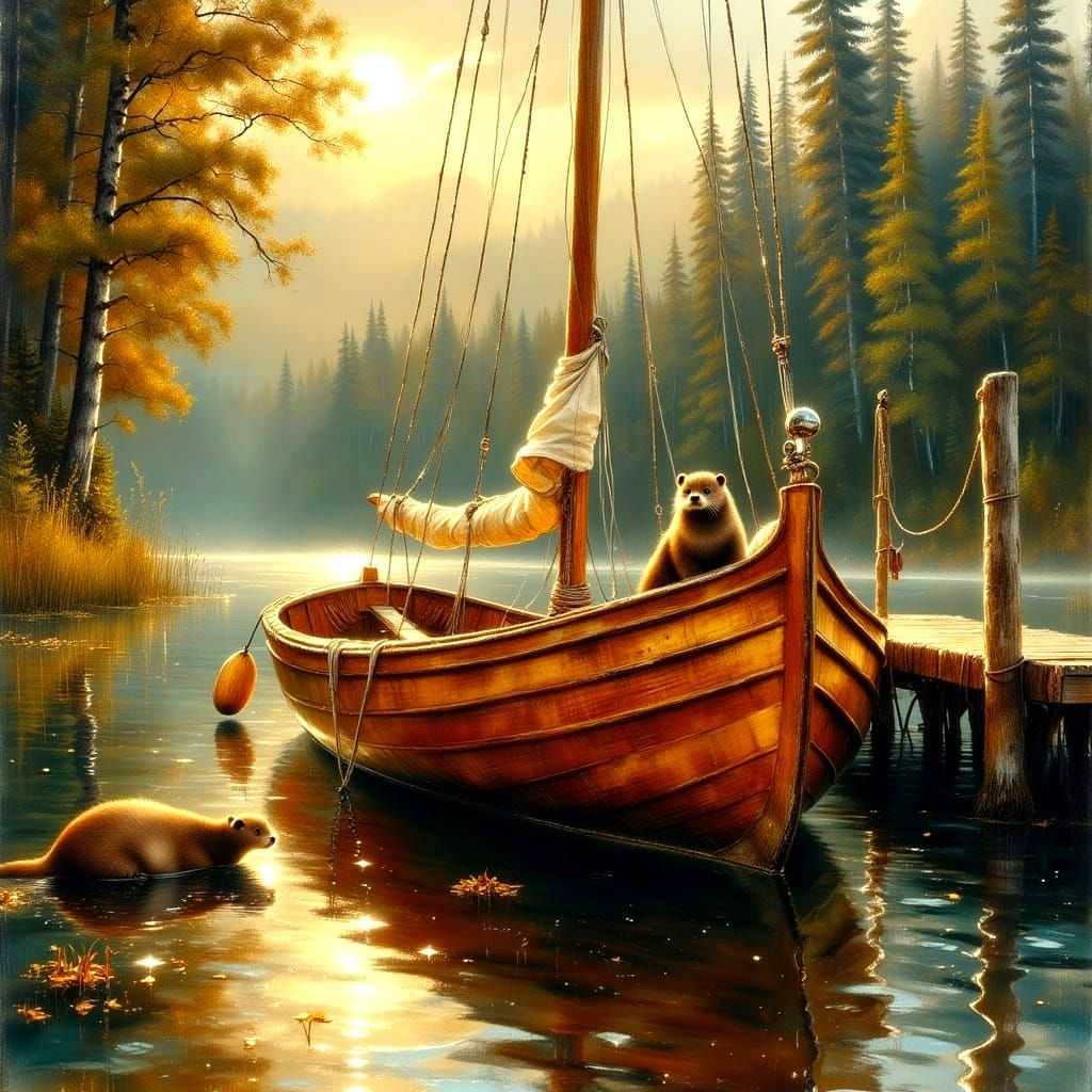 Sailboat Serenity in the Canadian Wilderness