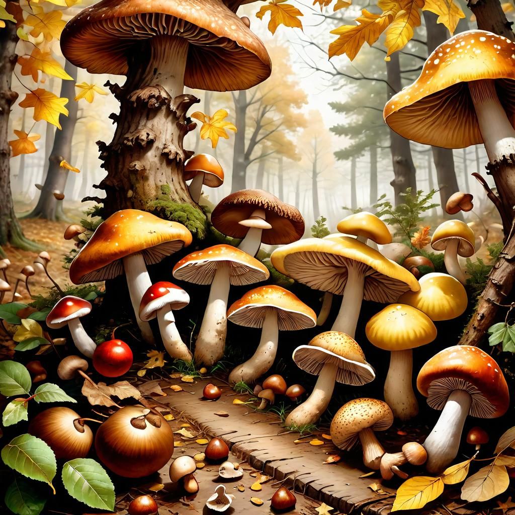 Autumn is the season of mushrooms and chestnuts!
