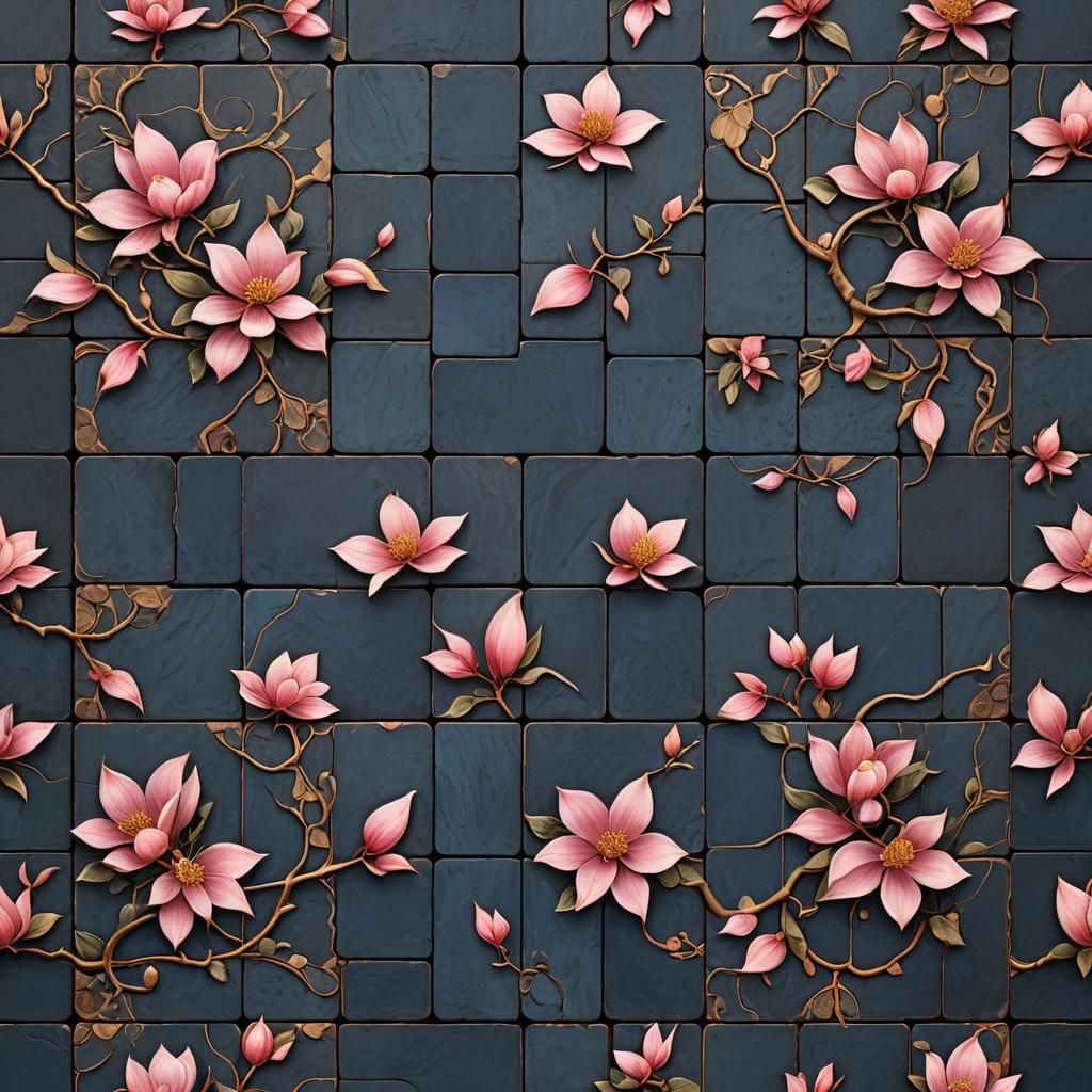 Magnolia Tile: Fantastical Matte Painting in Rich Colors