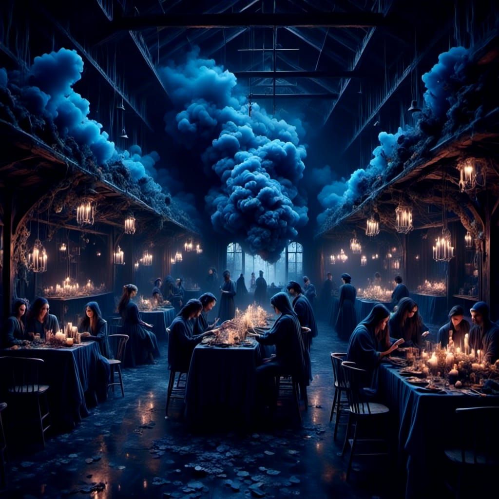 Gothic Tavern Scene with Live Music