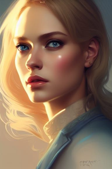 Hyperdetailed Portrait of an Investigator in Artgerm Style