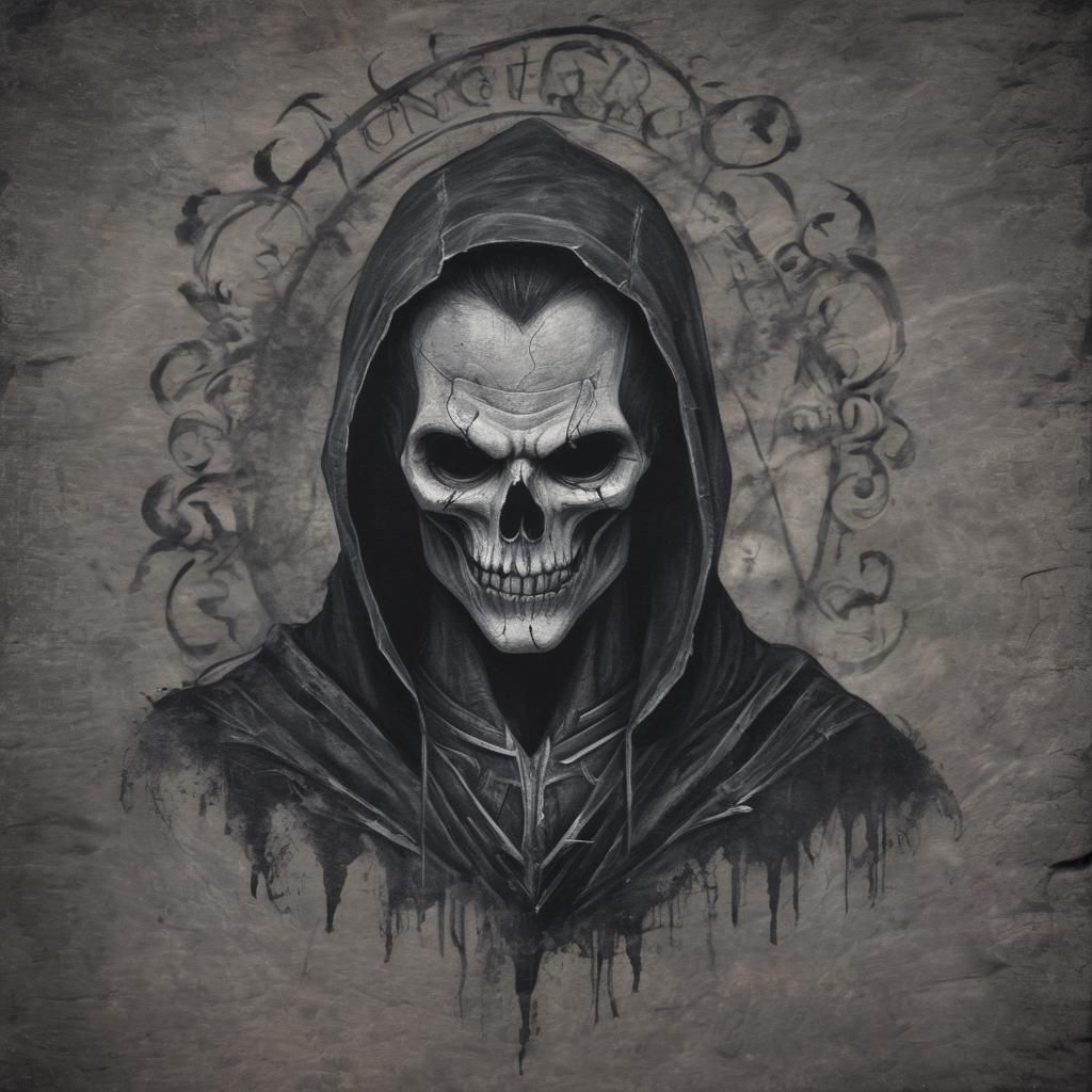 Grimdark Scene in Chalk Art Style