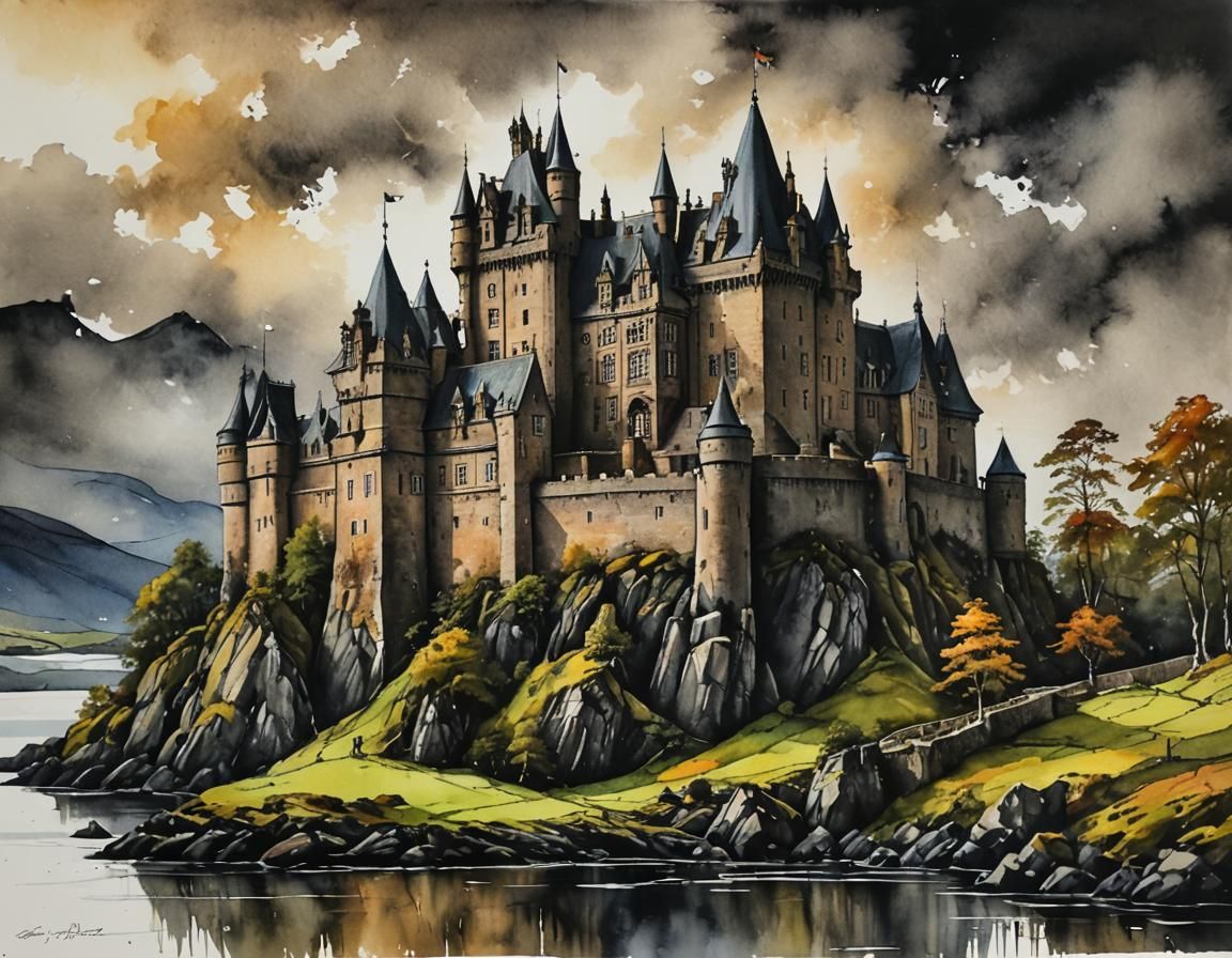 Castle in Scottish Splendor