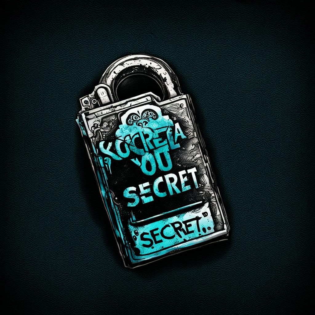 Stylized Skull Whispering Secrets, Graphic Novel Art