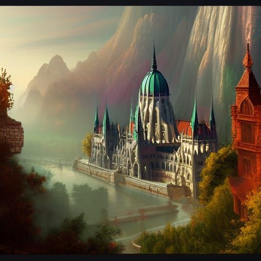 Fantastical Hungary in Detailed Matte Painting