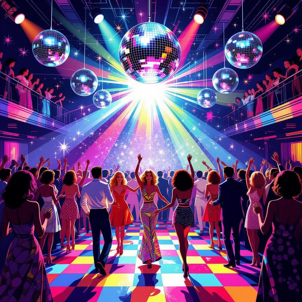 1970s Disco Party in Art Deco Style