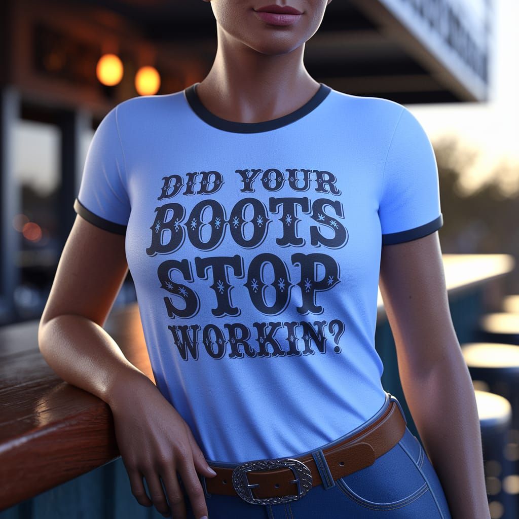 Confident Country Woman at Honkytonk Bar