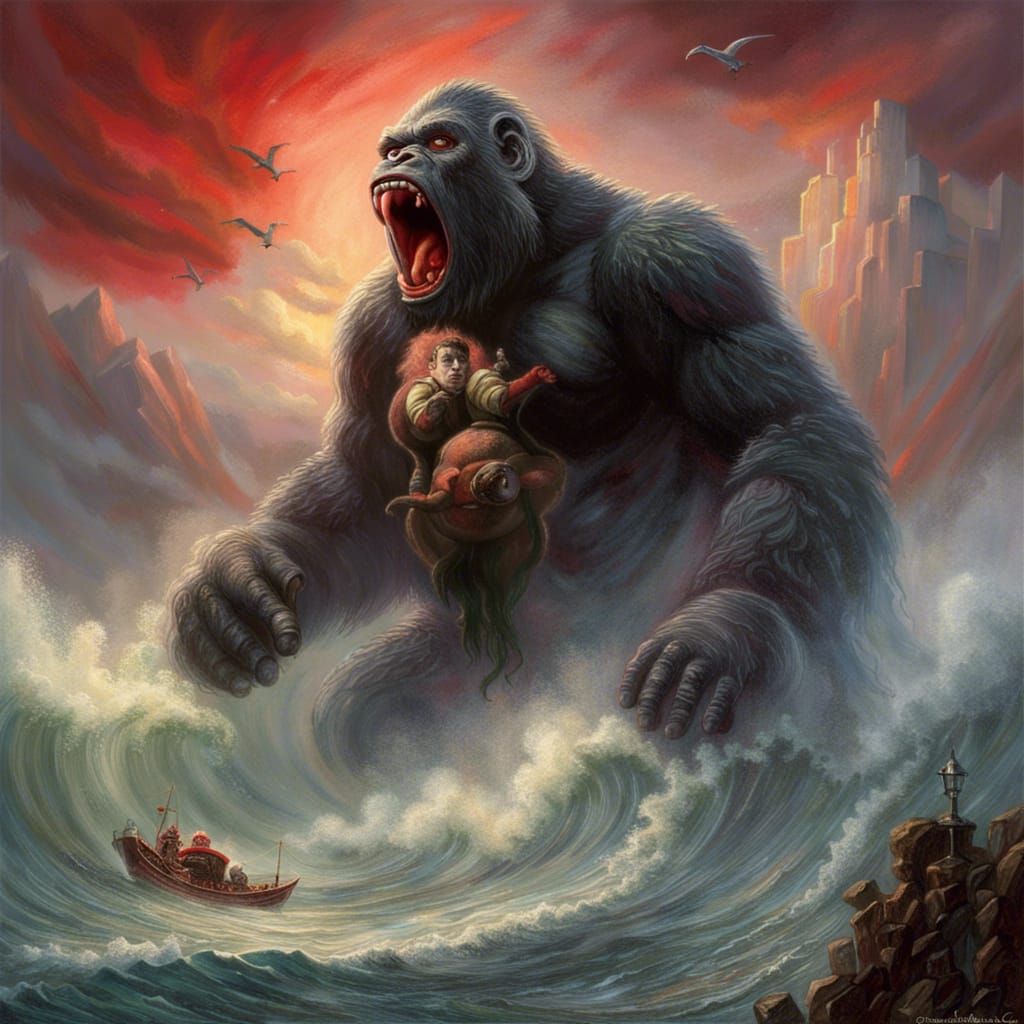 King Kong vs Godzilla: Epic Sea Battle