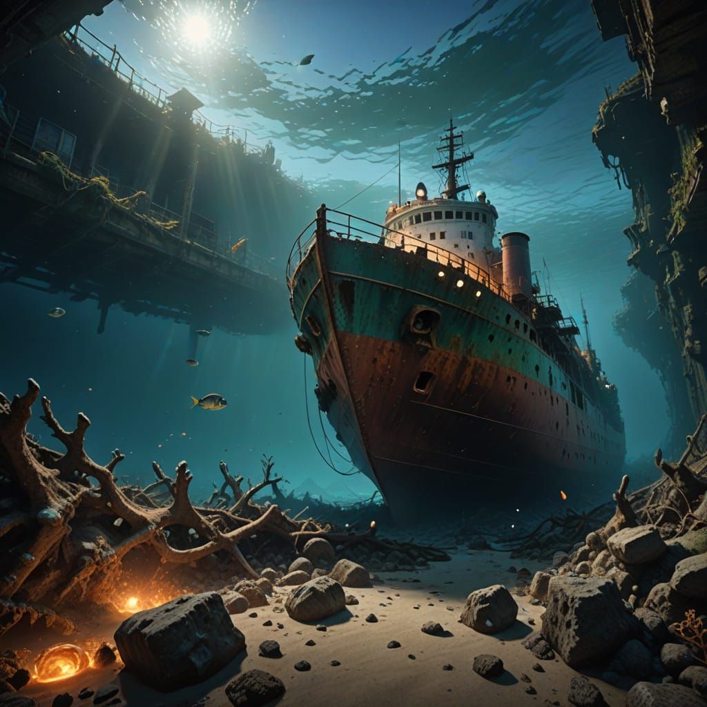 Somber Majesty: SS Edmund Fitzgerald's Haunting Underwater W...