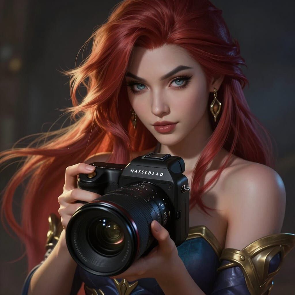 Goddess Game Character Portrait in Painterly Style