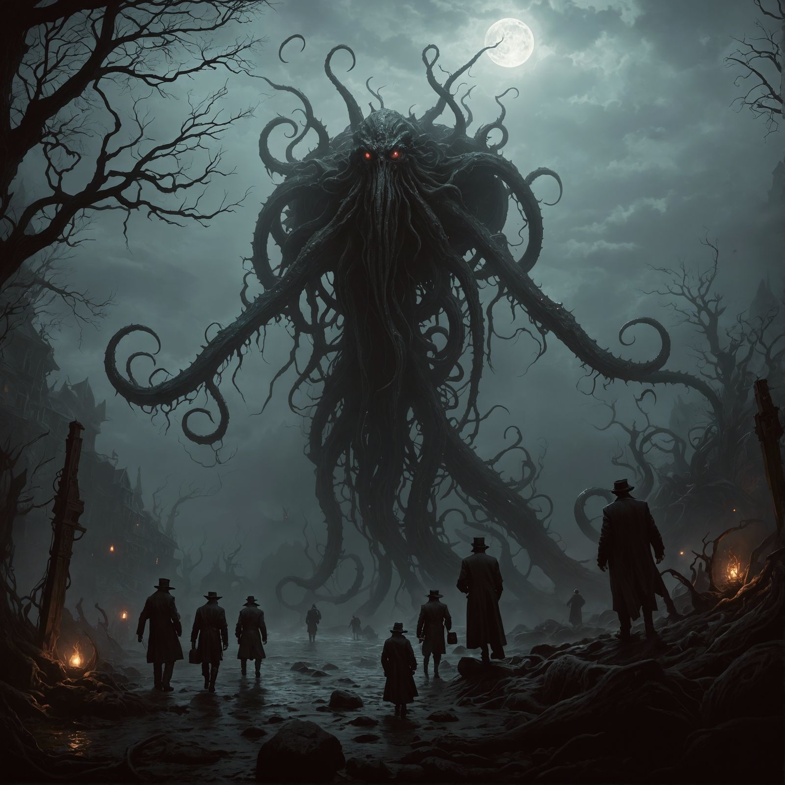 Dark Post-Apocalyptic World Ruined by Elder God